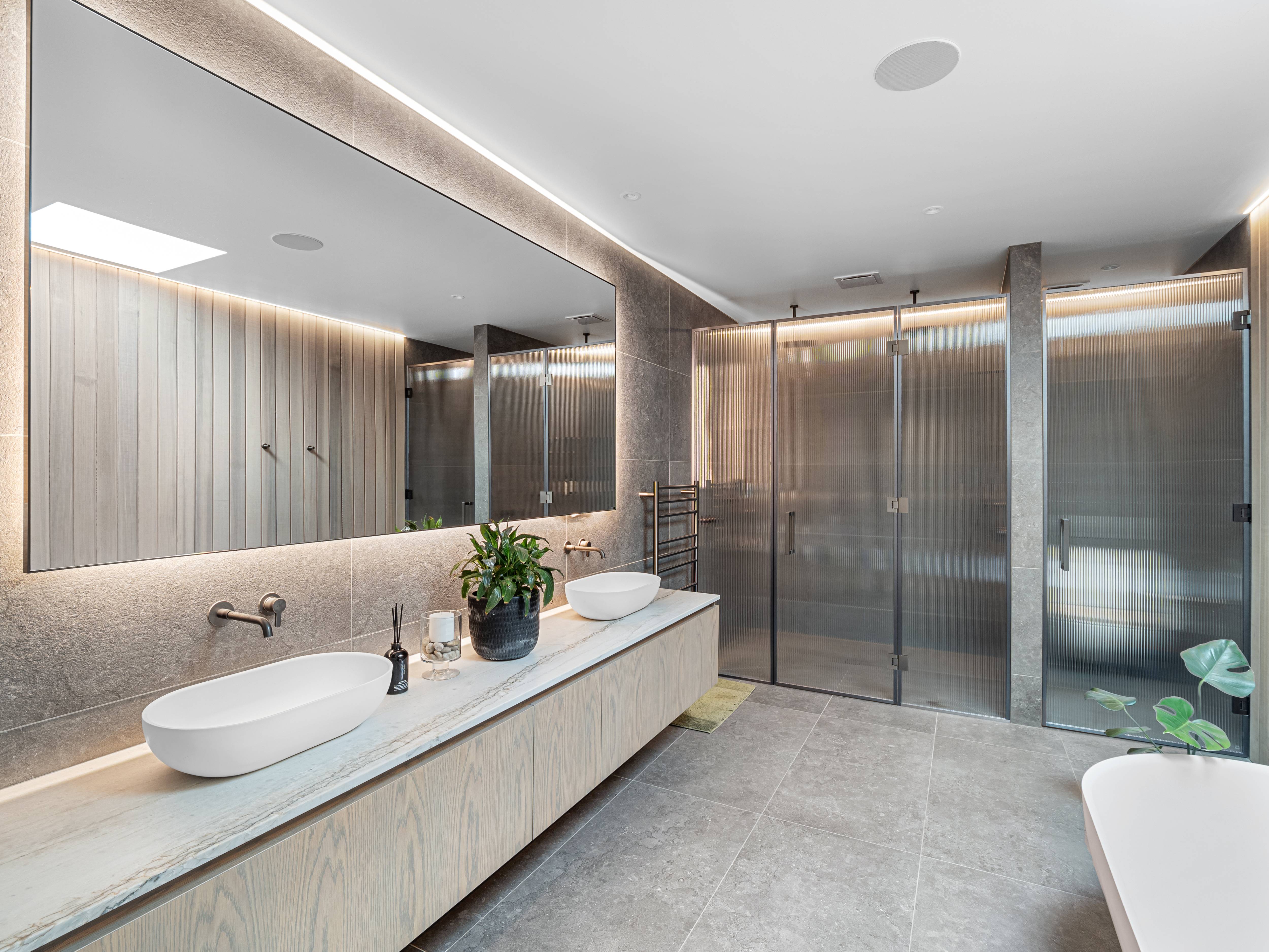 Modern bathroom renovation